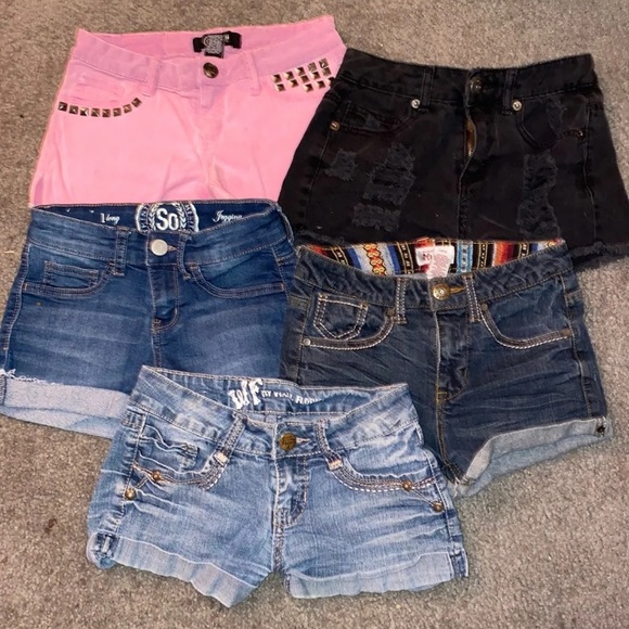 miscellaneous Pants - BUNDLE 5 DENIM SHORTS